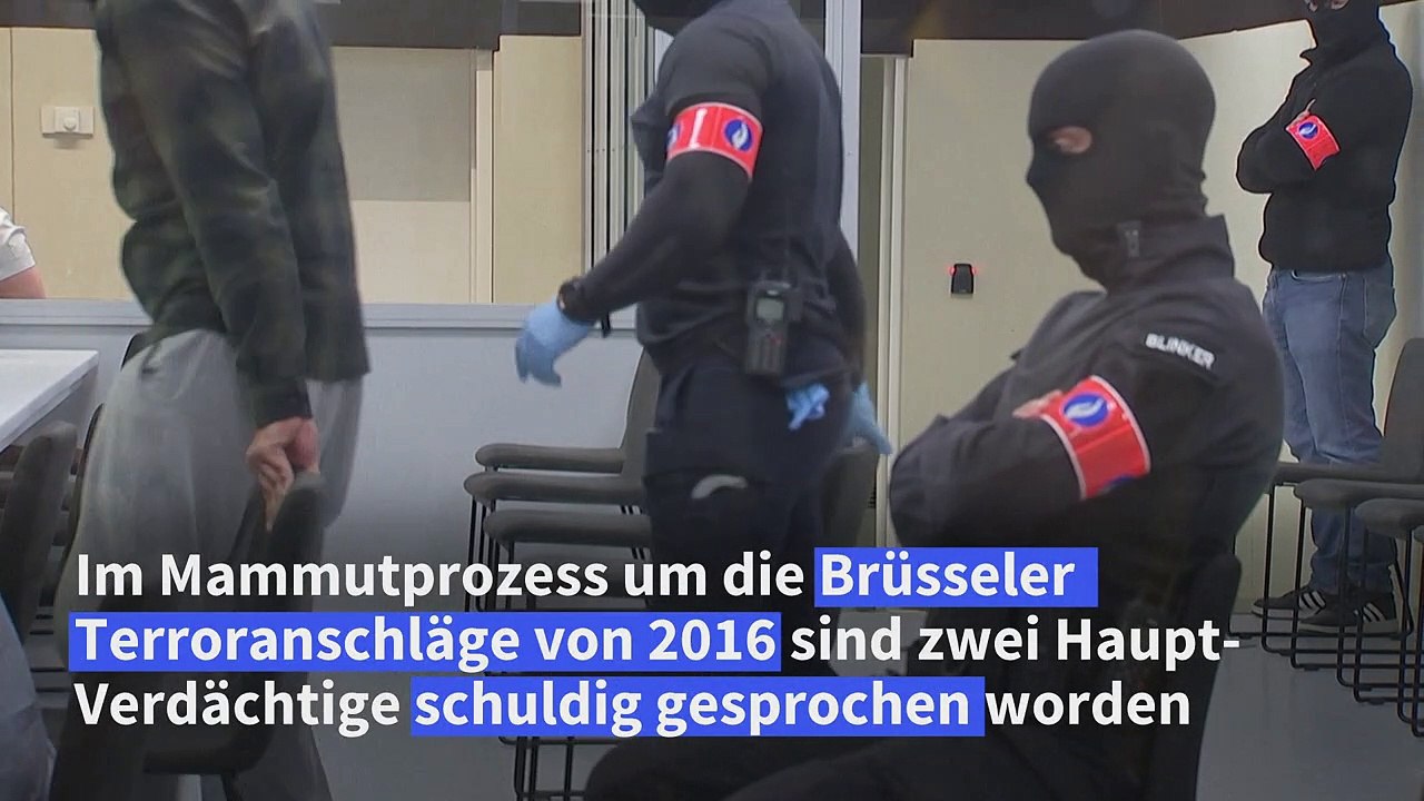 Brüsseler Terroranschläge: Zwei Hauptangeklagte schuldig gesprochen