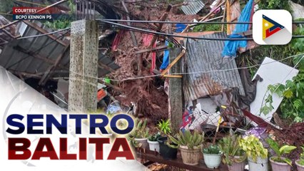 Dalawang lalaki na natabunan sa gumuhong lupa sa Baguio, nasagip