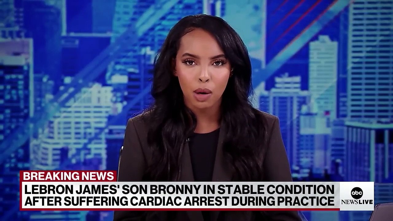 Bronny James, le fils aîné de la superstar de NBA LeBron James, est dans un état stable après avoir été victime d'un arrêt cardiaque lors d'un entraînement avec son équipe de basket-ball