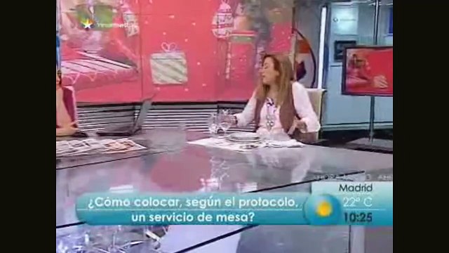 Curso protocolo. Clase 4. TeleMadrid. Saber estar en la mesa. Buenos modales y compostura en la mesa