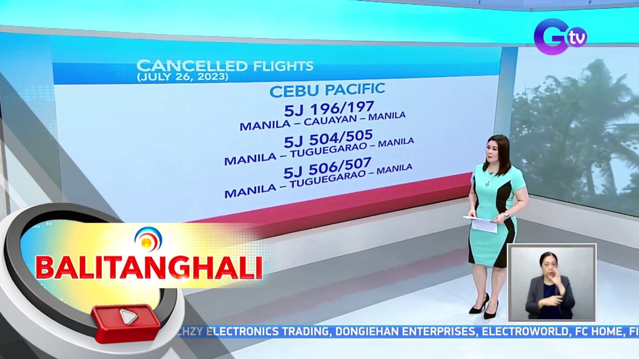 Flight cancellations dahil sa Bagyong Egay | BT