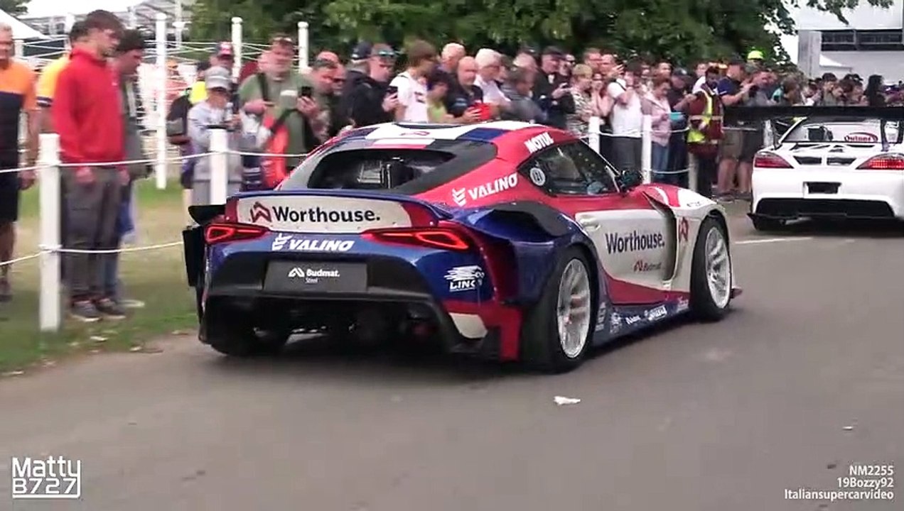 Piotr Wiecek 2JZ Toyota Supra A90 - Drifting at Goodwood FOS 2023