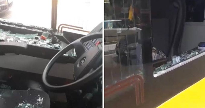 Sancaktepe'de İETT otobüsünün önünü kesip, şoförü darbettiler