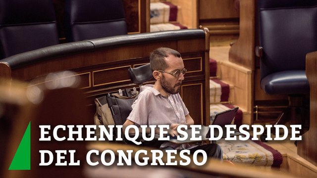 Echenique se despide del Congreso reivindicando a Montero y se reincorporará al CSIC