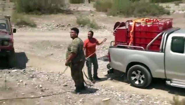 Yunanistan'ın Rodos adasında orman yangınlarına mücadele devam ediyor