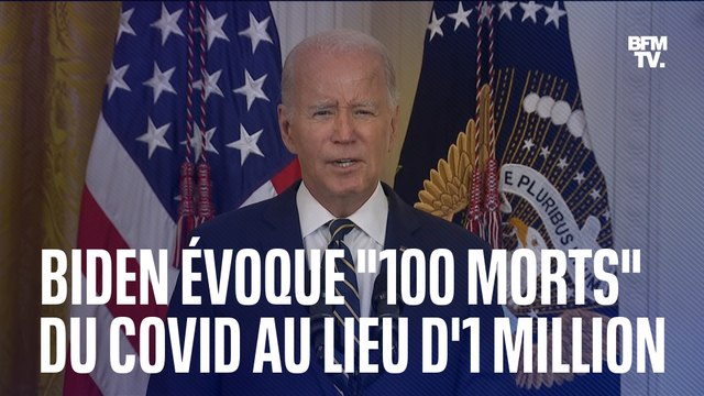 Joe Biden évoque 100 morts liées au Covid-19 aux États-Unis au lieu d'un million