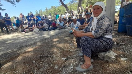 Akbelen’de 3. gün gergin başladı, kestirmemek için ağaçlara sarıldılar