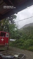 Strong winds caused by Super Typhoon #EgayPH in Bambang, Nueva Vizcaya