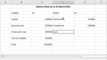 How to Create Balance Sheet in Excel _ Accounting Balance Sheet in Excel