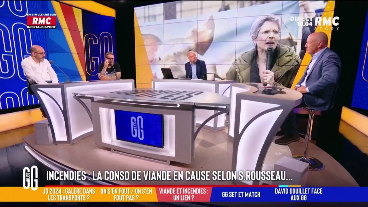 Sandrine Rousseau accuse la viande d'être responsable des incendies : un chroniqueur des Grandes Gueules explose