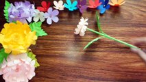 How to make Dahlia Paper Flower | Dahlia Flower | DIY Craft Paper Flower