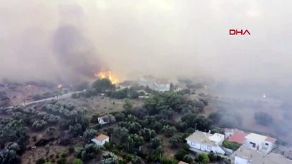 9 gündür alevlere teslim olan Rodos'un son hali içler acısı