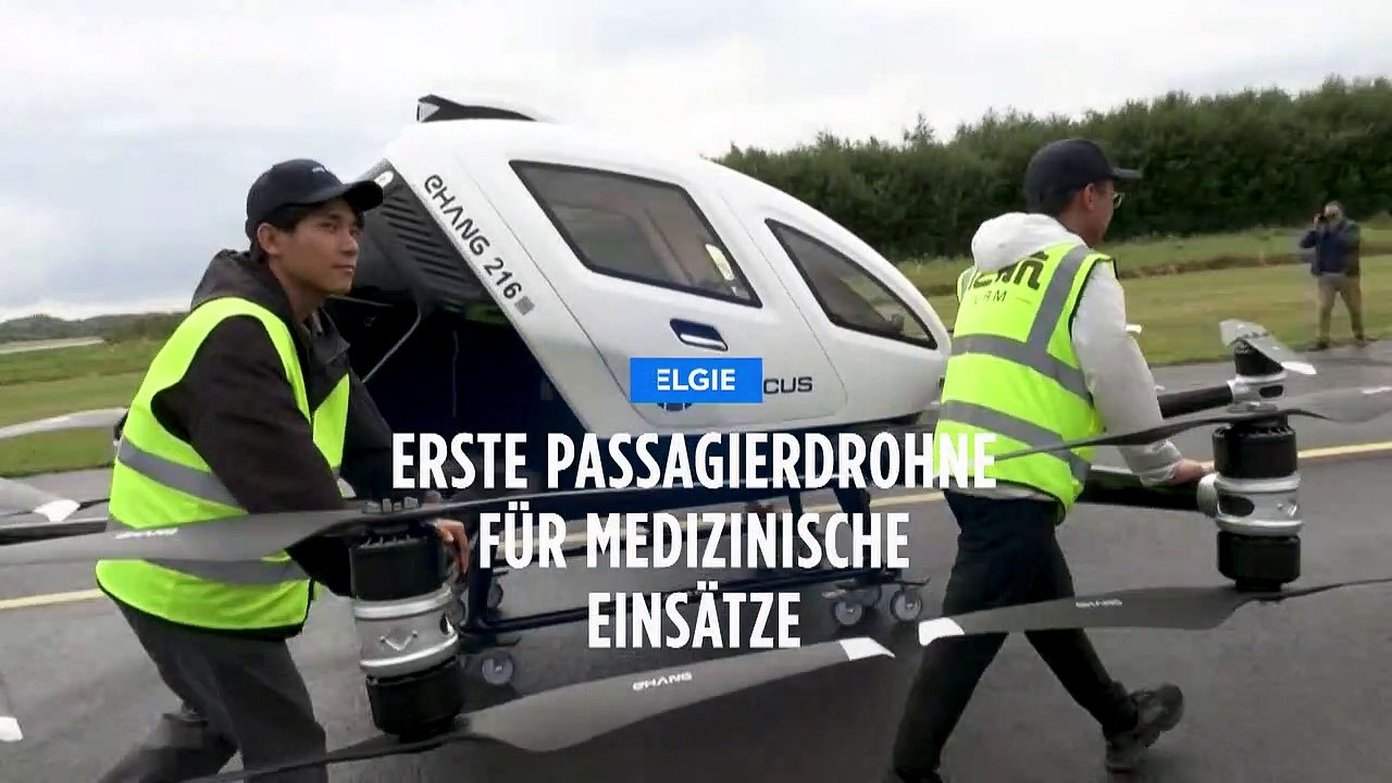 Passagierdrohne EH216 für medizinische Zwecke in der EU getestet