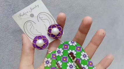 Diy - Fabric Earrings || Fabric Earrings || Handmade Jewelry #diyfabricearrings #diy