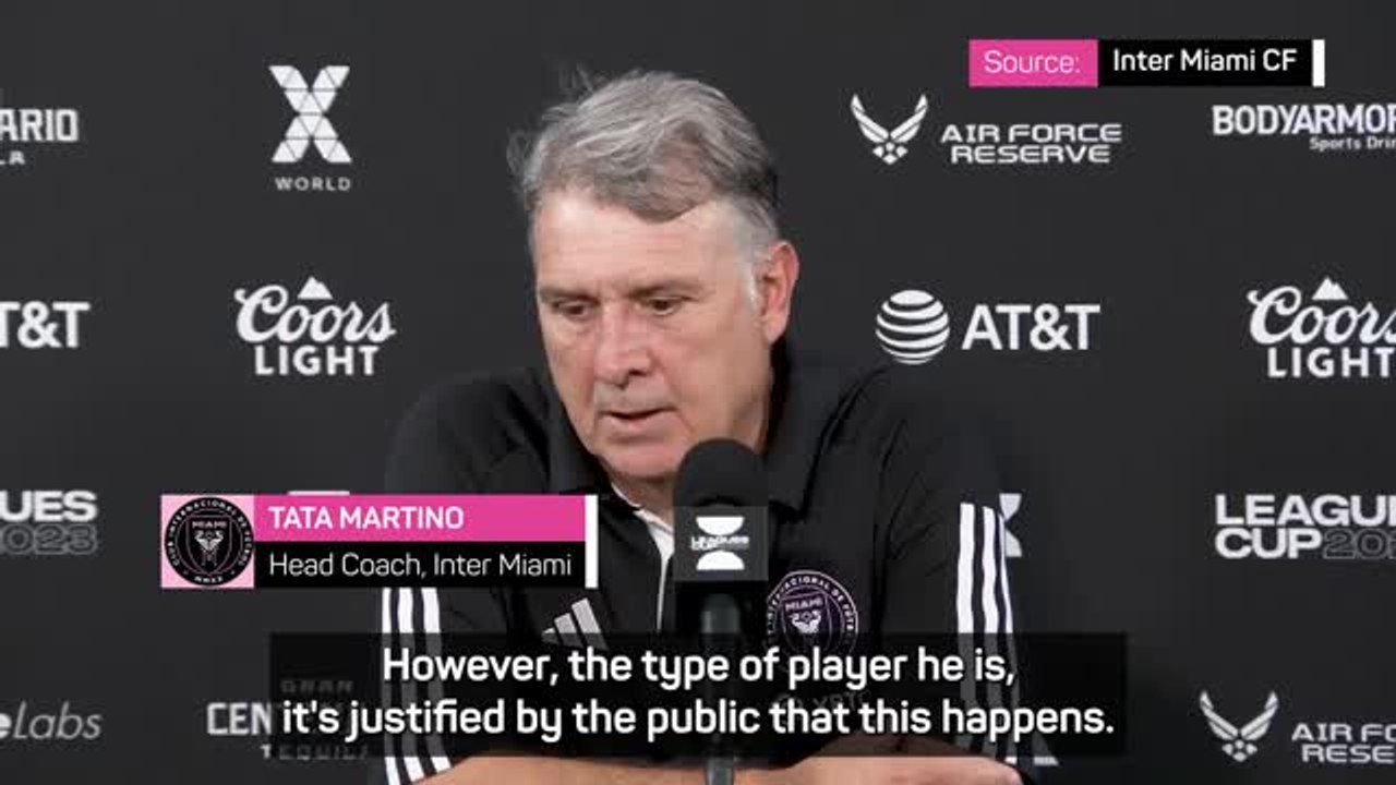 Martino defends Inter Miami fan exodus after Messi sub