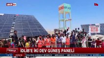 İdlib'de iki dev güneş paneli
