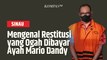 Apa Itu Restitusi yang Tak Mau Dibayar Rafael Alun Trisambodo Ayah Mario Dandy?|SINAU