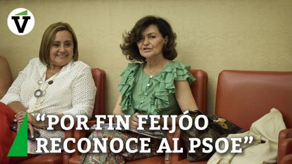 Calvo celebra el reconocimiento de Feijóo al "Partido Socialista Obrero Español"