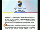 Comunicado: Motivo a la conmemoración del 70º Aniversario del Asalto a los Cuarteles Moncada y Carlos