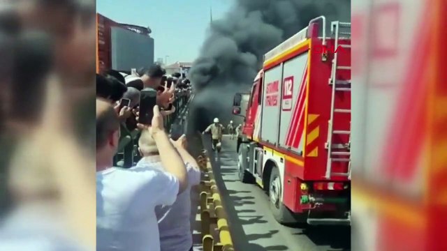 ÜMRANİYE DUDULLU'DA İETT OTOBÜSÜ YANDI - 2