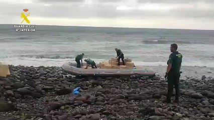 Video de la operación de la Guardia Civil que incautó 87 fardos de hachís