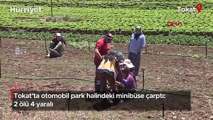 Tokat'ta otomobil park halindeki minibüse çarptı: 2 ölü 4 yaralı