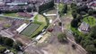 Tramlines clear up: Drone video shows what Hillsborough Park looks like today.