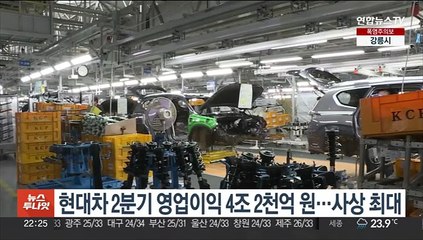 현대차 2분기 영업이익 4조2천억원…사상 최대
