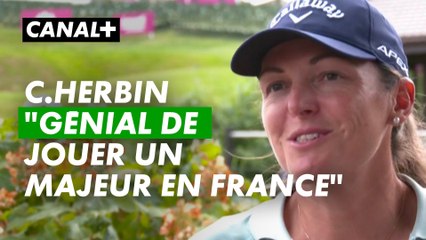 Céline Herbin rayonnante “C'est génial de pouvoir jouer un majeur en France" - Amundi Evian Championship 2023