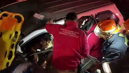 Choque múltiple deja varios lesionados en Camino a la Calerilla