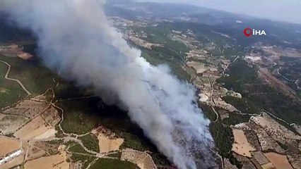 İzmir'de iki farklı noktada orman yangını