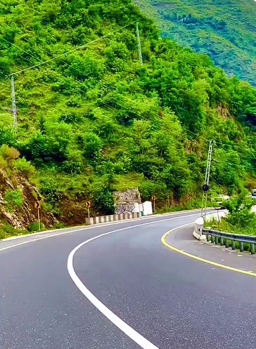 Kashmir Road View Beautiful Valley Azad Kashmir