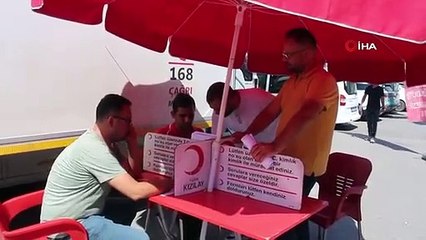 Download Video: Kızılay'ın kan bağışı kampanyasına yoğun ilgi