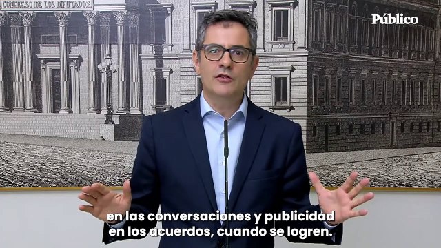 Bolaños: Después de todos los insultos, le agradezco a Fejióo que ahora diga que el PSOE es constitucionalista