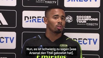 Jesus: "Nervosität" hat uns den Titel gekostet