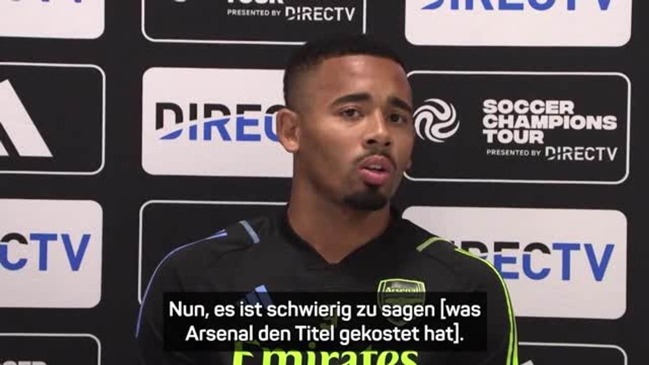 Jesus: 'Nervosität' hat uns den Titel gekostet