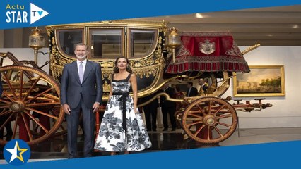 Letizia d’Espagne sublime en robe baroque black and white : elle frappe un grand coup avant les vaca