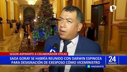 Sada Goray se habría reunido con congresista Darwin Espinoza para que su exesposo sea viceministro