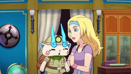 Cindy Jaws Holding Komasan - Yo-Kai Watch