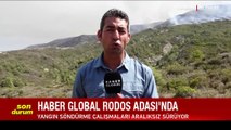 Yunanistan cehennemi yaşıyor! Haber Global ekibi alev alev yanan Rodos'ta
