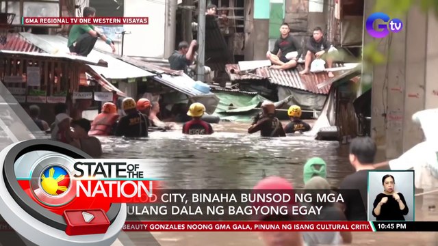 Barong-barong, inanod ng ilog sa kasagsagan ng Bagyong Egay | SONA