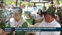Khofifah Dampingi Megawati Resmikan Kebun Mangrove di Surabaya Jawa Timur