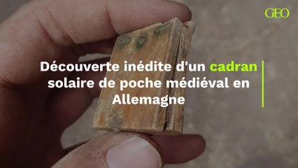 En Allemagne, un cadran solaire de poche médiéval a été découvert