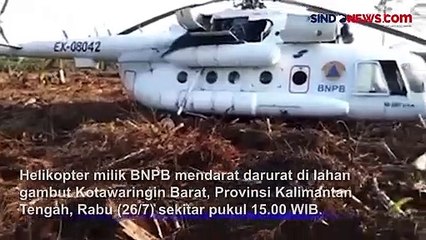 Kronologi Helikopter BNPB Mendarat Darurat di Lahan Gambut Kalteng