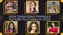 Most Subscribed Pakistani  Female YouTubers in 2023 || #StatisticsSpace #subscribers #female