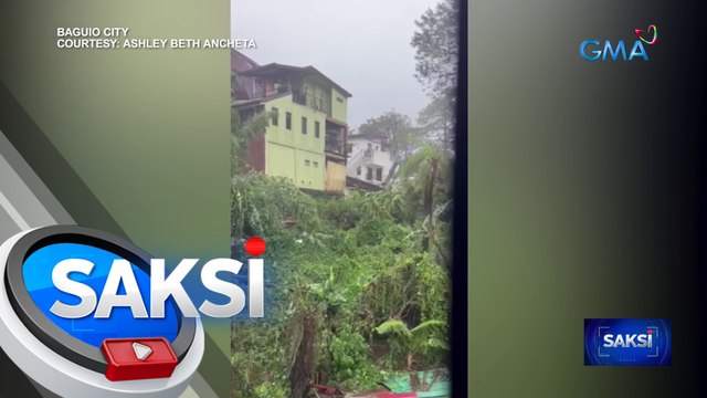 Bahay, gumuho matapos ang walang tigil na ulang dala ng Super Bagyong Egay | Saksi