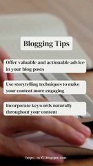 Blogging Tips
