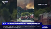 Incendie aux Pennes-Mirabeau: 60 marins-pompiers de Marseille et 30 sapeurs-pompiers des Bouches-du-Rhône déployés
