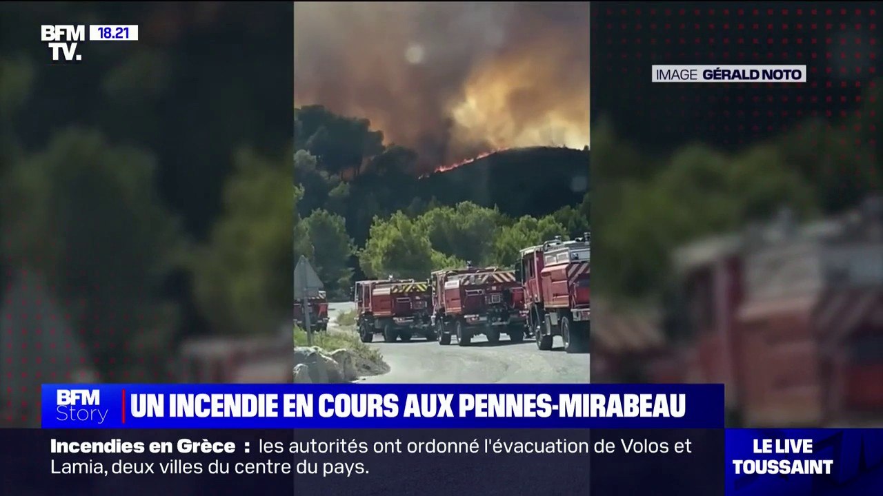 Incendie aux Pennes-Mirabeau: 60 marins-pompiers de Marseille et 30 sapeurs-pompiers des Bouches-du-Rhône déployés