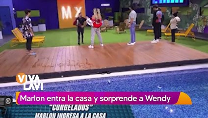 Wendy Guevara recibe de sorpresa a Marlon